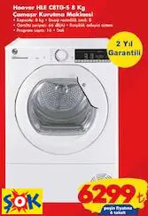 HOOVER HLE C8TG-S 8 KG ÇAMAŞIR KURUTMA MAKİNESİ